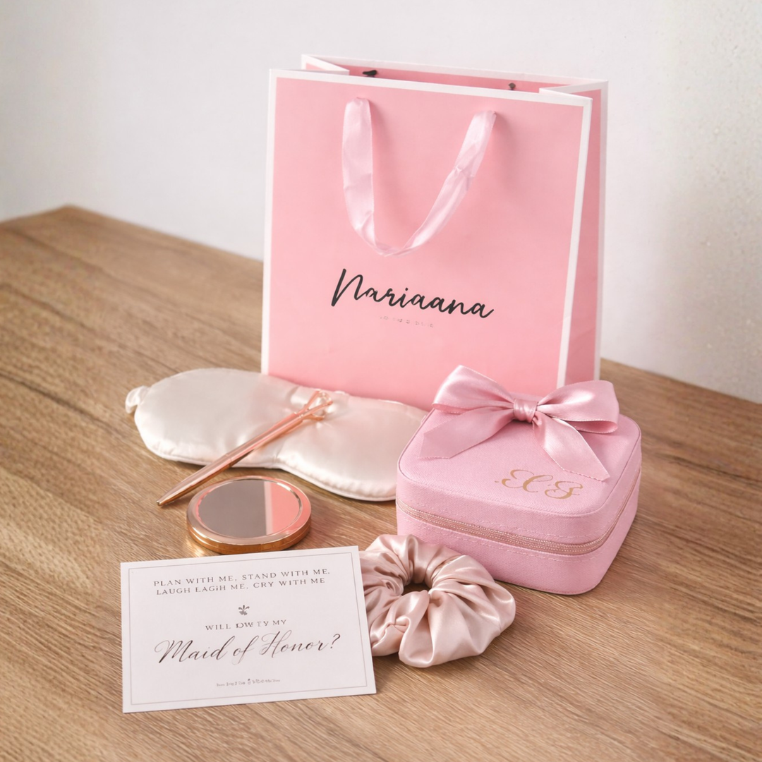 Personalize Gift Bag Pink & White