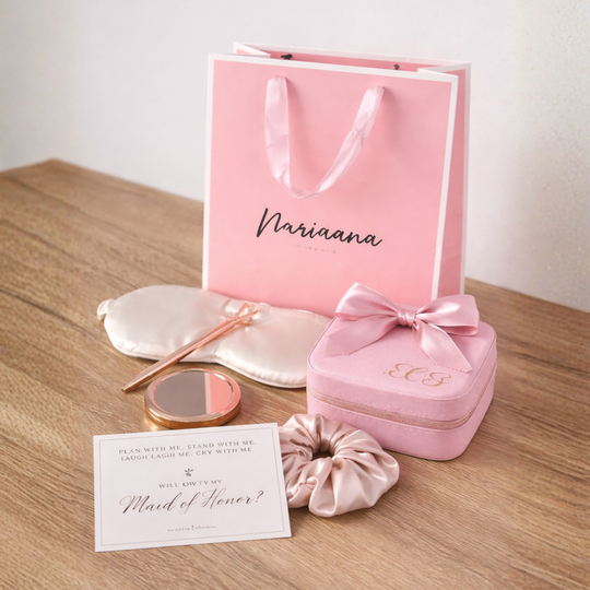 Personalize Gift Bag Pink & White