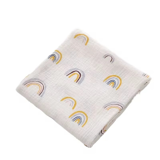 Premium Cotton Gauze Bib & Muslin Blanket Set