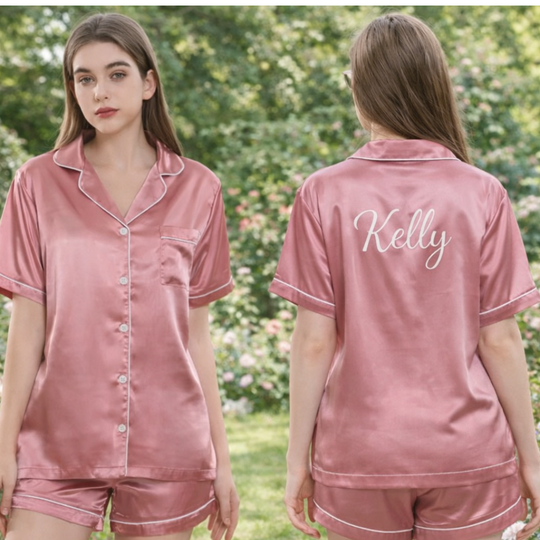 Satin Short PJ Set