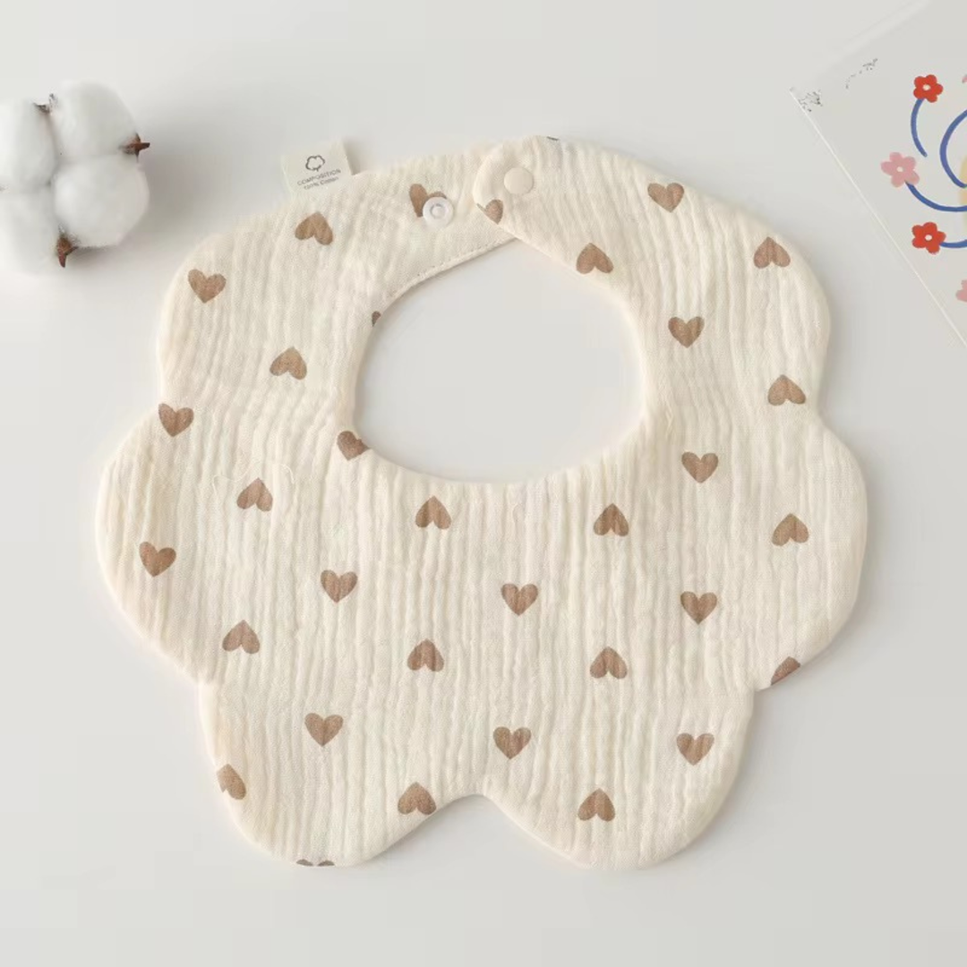Premium Cotton Gauze Bib & Muslin Blanket Set