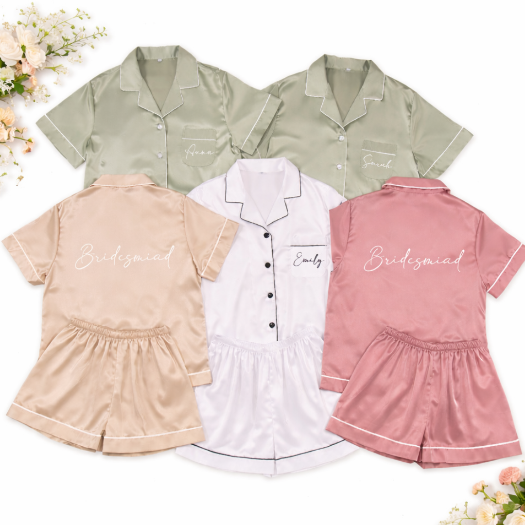 Satin Short PJ Set