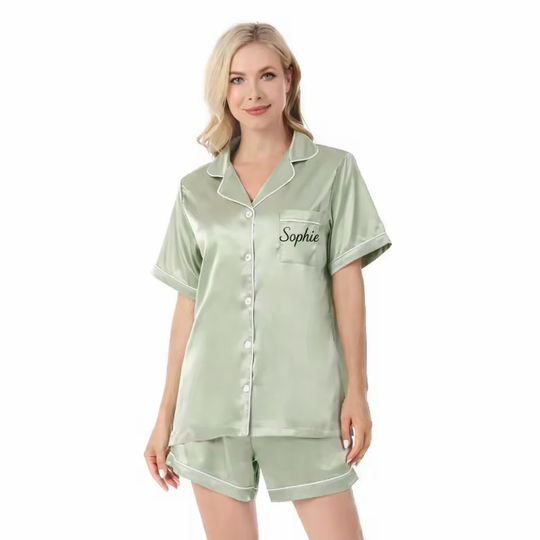 Satin Short PJ Set