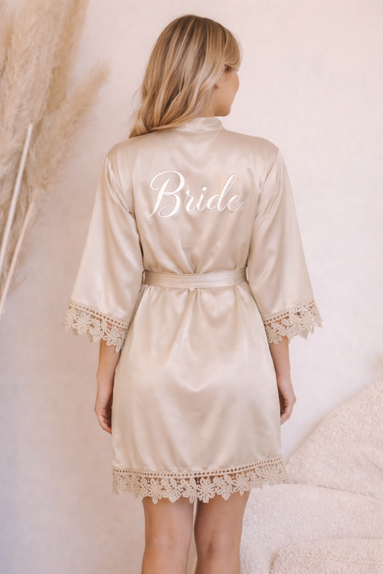 Lace Satin Robes
